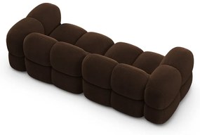 Тъмнокафяв кадифен диван 250 cm Loretto – Cosmopolitan Design