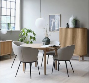 Кръгла сгъваема маса за хранене от дъб ø 120 cm Carno - Unique Furniture