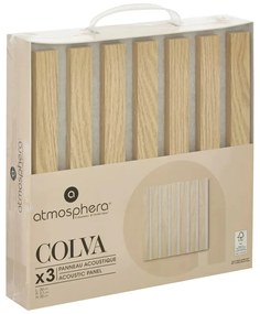 Сет декоративен панел atmosphera Colva, MDF, 30x30 cm, 3 бр - Бежов