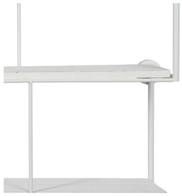Бял на няколко нива метален стенен рафт 51 cm – Ixia