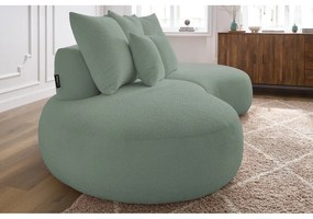 Светлозелен диван от плат букле 260 cm Saint-Germain - Bobochic Paris