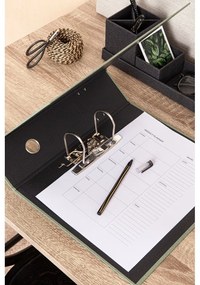 Зелен картонен органайзер за докумнети Archie Canvas Paper Laminate – Bigso