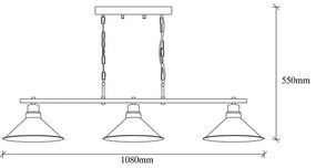 Черно висящо осветително тяло Sivani – Opviq lights