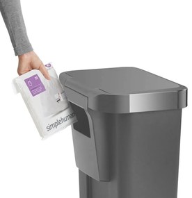 Пластмасов кош за отпадъци с педали 45 л - simplehuman