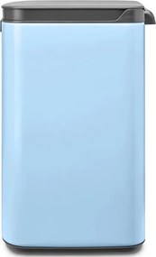 Кош за боклук Brabantia Bo Small 1006631, 7 л, Плавно и безшумно отваряне, Противоплъзгаща основа, Светлосин