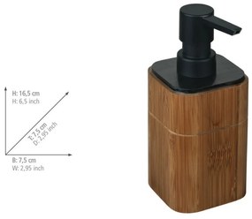 Кафяв бамбуков диспенсер за сапун 200 ml Serro – Wenko