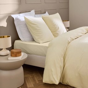 Чаршаф в цвят слонова кост 140x190 cm Linella – douceur d'intérieur