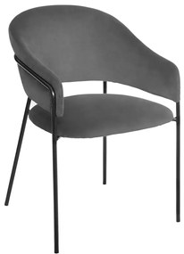 Трапезен стол atmosphera Siron - Тъмносив