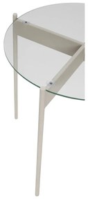 Кръгла странична масичка със стъклен плот ø 45 cm Beam – Hübsch