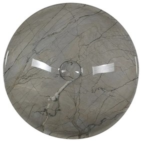 Сива керамична кръгла мивка ø 42 cm Dalma – Sapho