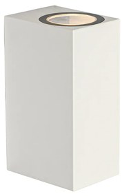 Модерна външна стенна лампа бяла пластмаса 2-светлина - Baleno