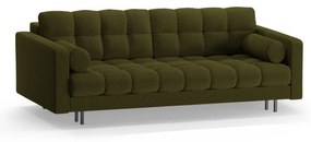 Зелен разтегателен диван с място за съхранение от букле 222 cm Bali – Cosmopolitan Design