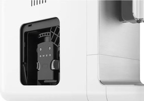 Еспресо машина SMEG Collezione BCC12WHMEU, 1350 W, 19 bar, 1.4 л, 8 функции, Вградена мелачка, Дюза за пара, Бял
