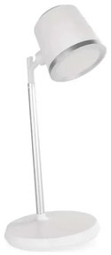 LED регулируема настолна лампа 4в1, 6W, 3.7V, 3000K/4000K/6500K, бяла