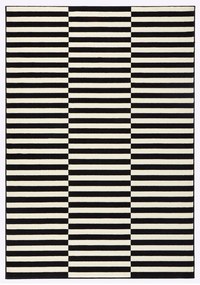 Черно-бял килим Пано, 160 x 230 cm Gloria - Hanse Home