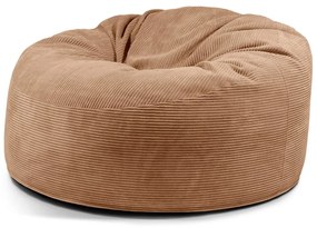 Кафяв пуф от рипсено кадифе Om 135 – SLOWDOWN