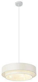 Модерен висящa лампa бялa 50cm 3-Light - Drum Duo