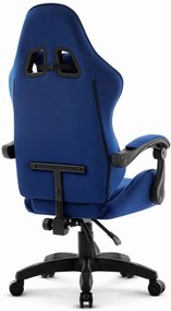 Геймърски стол HC-1000 NAVY - кадифена тъкан