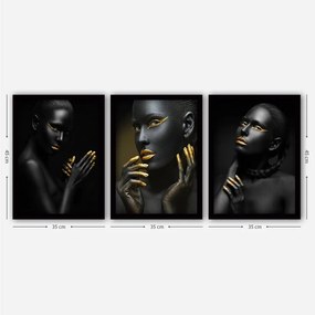 Картини в комплект от 3 бр. 35x45 cm - Wallity