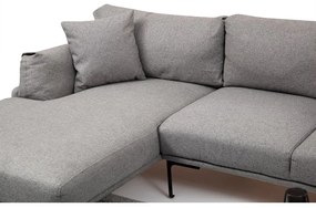 Сив ъглов диван , ляв ъгъл Leo - Artie
