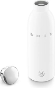 Термо бутилка SMEG Clima 50's Style WBF01WH, 500 мл, Херметично затваряне, Двустенна, Неръждаема стомана 18/8, Бял