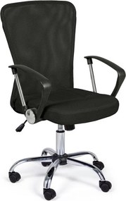 Черен тапициран офис стол Brisbane – Yes Everyday