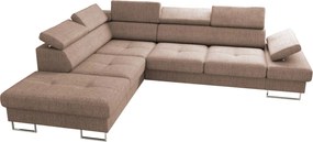 Ъглов диван Gelito-Бежов-Ляв
