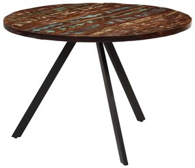 338477 vidaXL Трапезна маса, 110x75 cм, регенерирано дърво масив