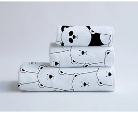 Комплект от 3 хавлии и кърпа за баня Find The Panda Find the Panda - Madre Selva