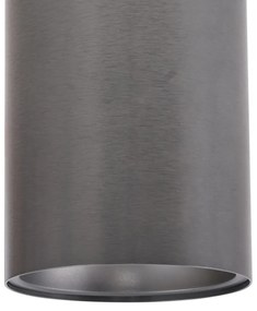 Модерен вграден прожектор тъмно сив GU10 50mm - Deep