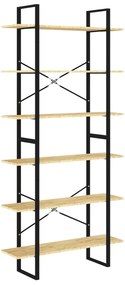 806562 vidaXL Висок шкаф, 100x30x210 см, бор масив