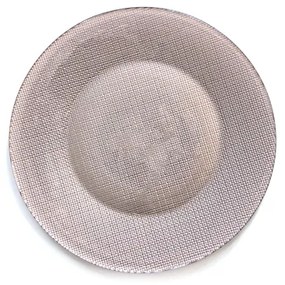 Bormioli Rocco - Стъклено плато за сервиране ф31см COPPER -INCA METALLIC (4.50012)