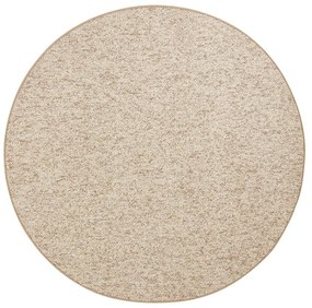 Светлокафяв кръгъл килим ø 200 cm Wolly – BT Carpet