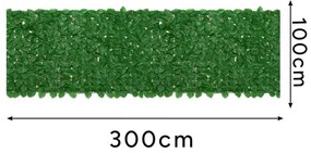 Изкуствен жив плет - зелено уединение за вашата градина, балкон или тераса 5 x 0,5 m
