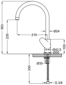Кухненски кран TEOREMA Tag