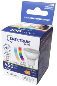 Крушка SMART LED 4,5W GU10 WIFI Colors RGB WOJ+16823