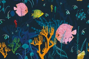 Самозалепващ тапет – Подводен свят