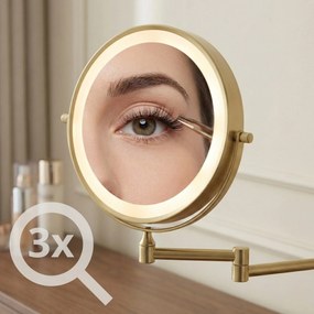 Огледало LED Glow Brush Gold