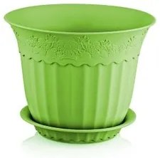 Саксия Антик - 36 х 28 см - Зелена