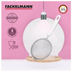 Цедка Fackelmann 42331, 7 см, Неръждаема стомана, Кука за окачване, Сребрист