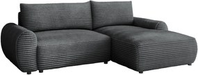Ъглов диван Bello-Антрацит-Десен