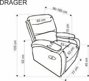 Фотьойл легло Rager-Сив