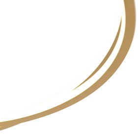 Златна таванна лампа 78 см с LED 3-степенна димираща - Rowin