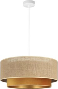 Полилей на кабел SARTA 1xE27/60W/230V Ø 45 см мед/юта