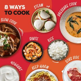 Мултикукър Instant Pot Plus 60 WiFi, 1000W, 5.7 л, 9 програми, WiFi управление, LCD дисплей, Неръждаема стомана, Черен