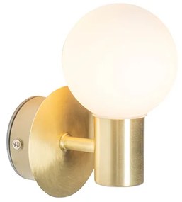 Модерна стенна лампа златиста IP44 - Cederic Up