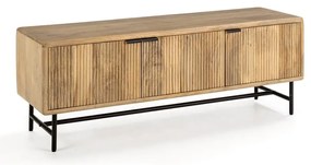 Маса за телевизор от масивно манго в естествен цвят 145x50x40 cm Mundra – MOME