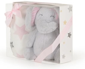 CANGAROO Одеяло с играчка ELEPHANT РОЗОВО