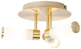 Модерна таванна лампа за баня месинг 3-светлина IP44 - Bath