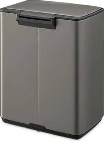 Сиво стоманено кошче за боклук с педал 12 l Bo – Brabantia